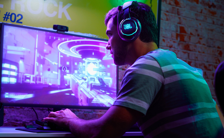 JBL Quantum 810 Wireless Over Ear Gaming Headset with Mic
