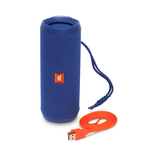 JBL Flip 4 - Blue - A full-featured waterproof portable Bluetooth speaker with surprisingly powerful sound. - Detailshot 1 image number null