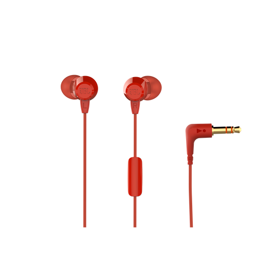 JBL C50HI - Red - In-Ear Headphones - Hero image number null