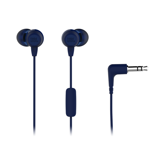 JBL C50HI - Blue - In-Ear Headphones - Detailshot 1 image number null