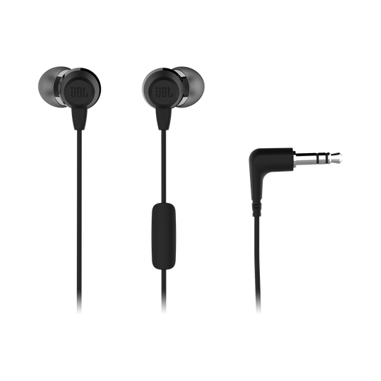 JBL C50HI - Black - In-Ear Headphones - Detailshot 1 image number null