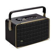 JBL Authentics 300 - Black - Portable smart home speaker with Wi-Fi, Bluetooth and voice assistants with retro design. - Hero