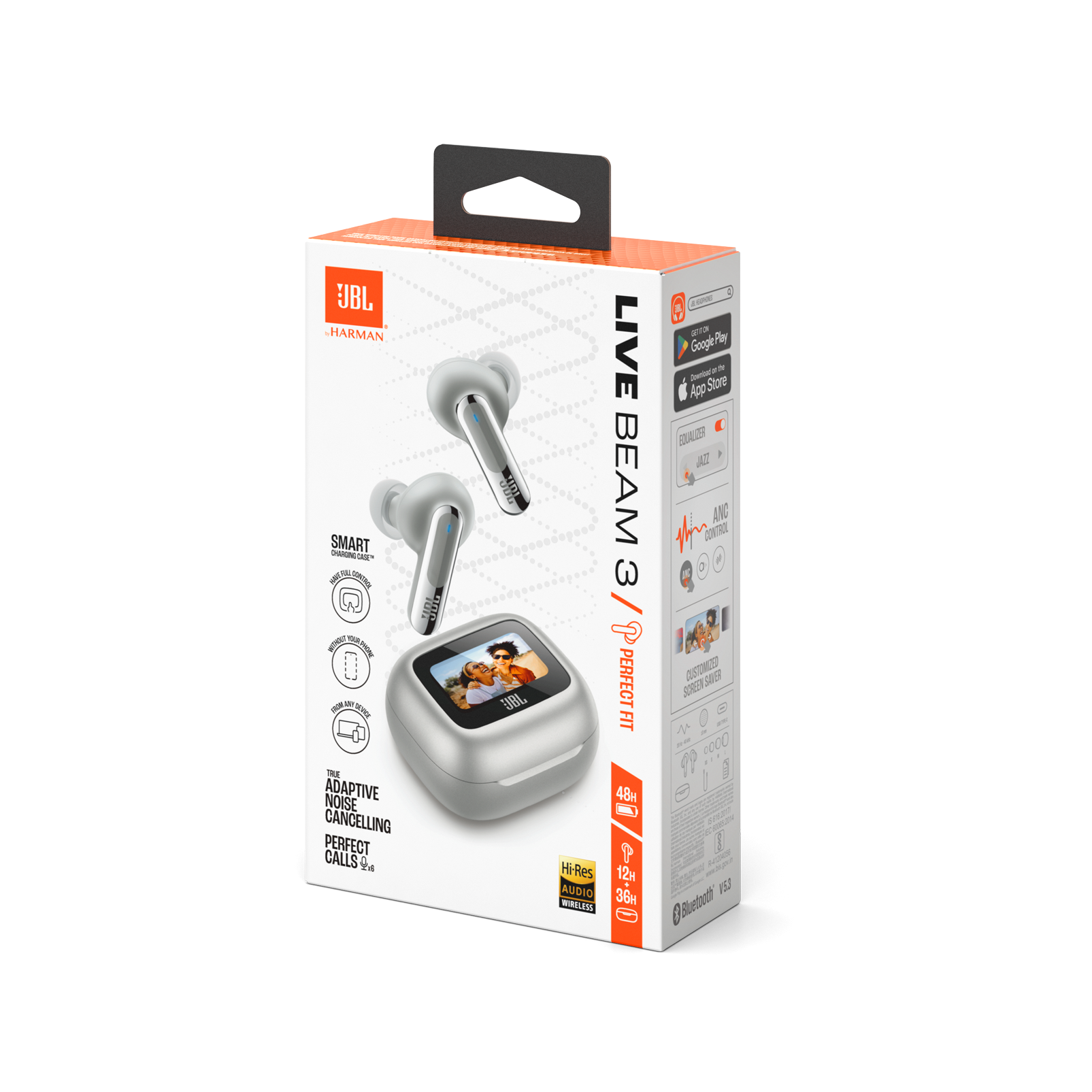 JBL Live Beam 3 | True wireless noise-cancelling closed-stick earbuds