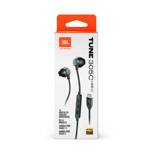 JBL Tune 305C USB | Wired Hi-Res Earbud Headphones