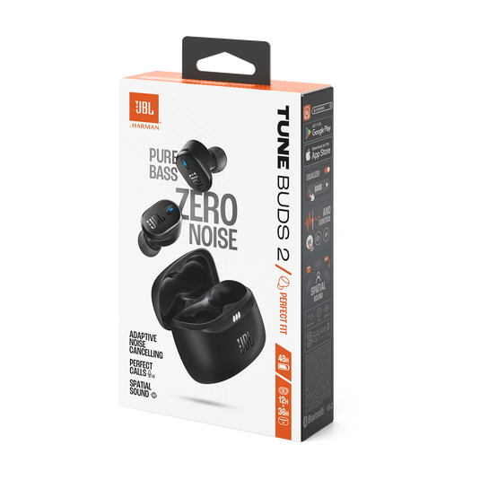 JBL Tune Buds 2 ワイヤレスイヤホン ブラック JBL Tune Buds 2 | True Wireless Noise Cancelling Earbuds