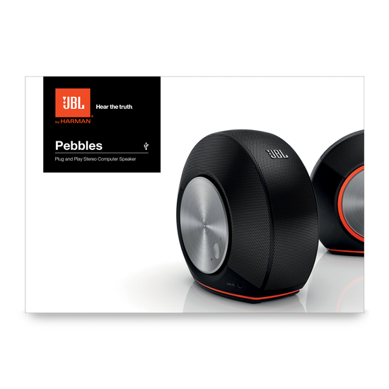 JBL Pebbles | Plug and play USB 2.0 audio system for your computer