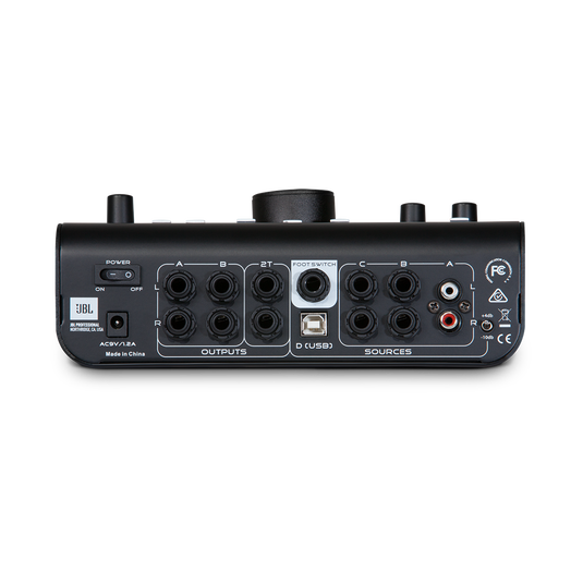 JBL M-Patch Active-1 - Black - Precision Monitor Control Plus Studio Talkback and USB Audio I/O - Back image number null