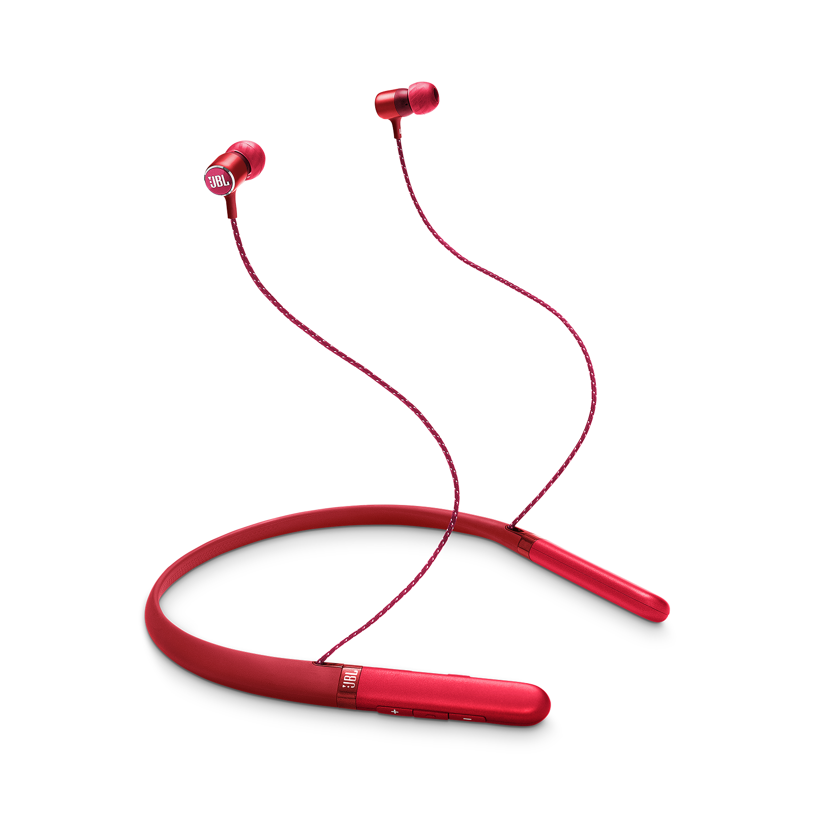 JBL Live 200BT - Red - Wireless in-ear neckband headphones - Hero