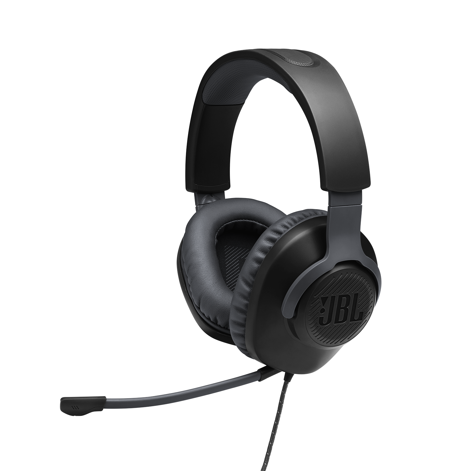 JBL Quantum 100 Wired overear gaming headset with a detachable mic